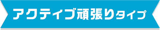 アクティブ頑張りタイプ